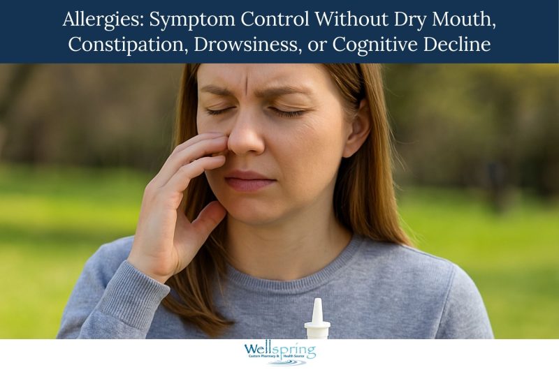 Allergies: Symptom Control Without Dry Mouth, Constipation, Drowsiness, or Cognitive Decline