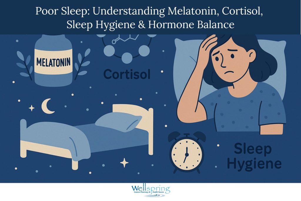 Poor Sleep: Understanding Melatonin, Cortisol, Sleep Hygiene & Hormone Balance